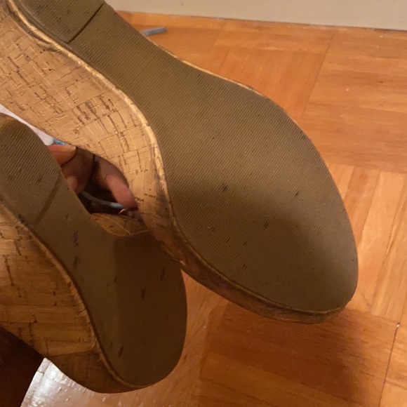 Blue beach cork shoes & blue boho suede-denim bag - Picture 3 of 11